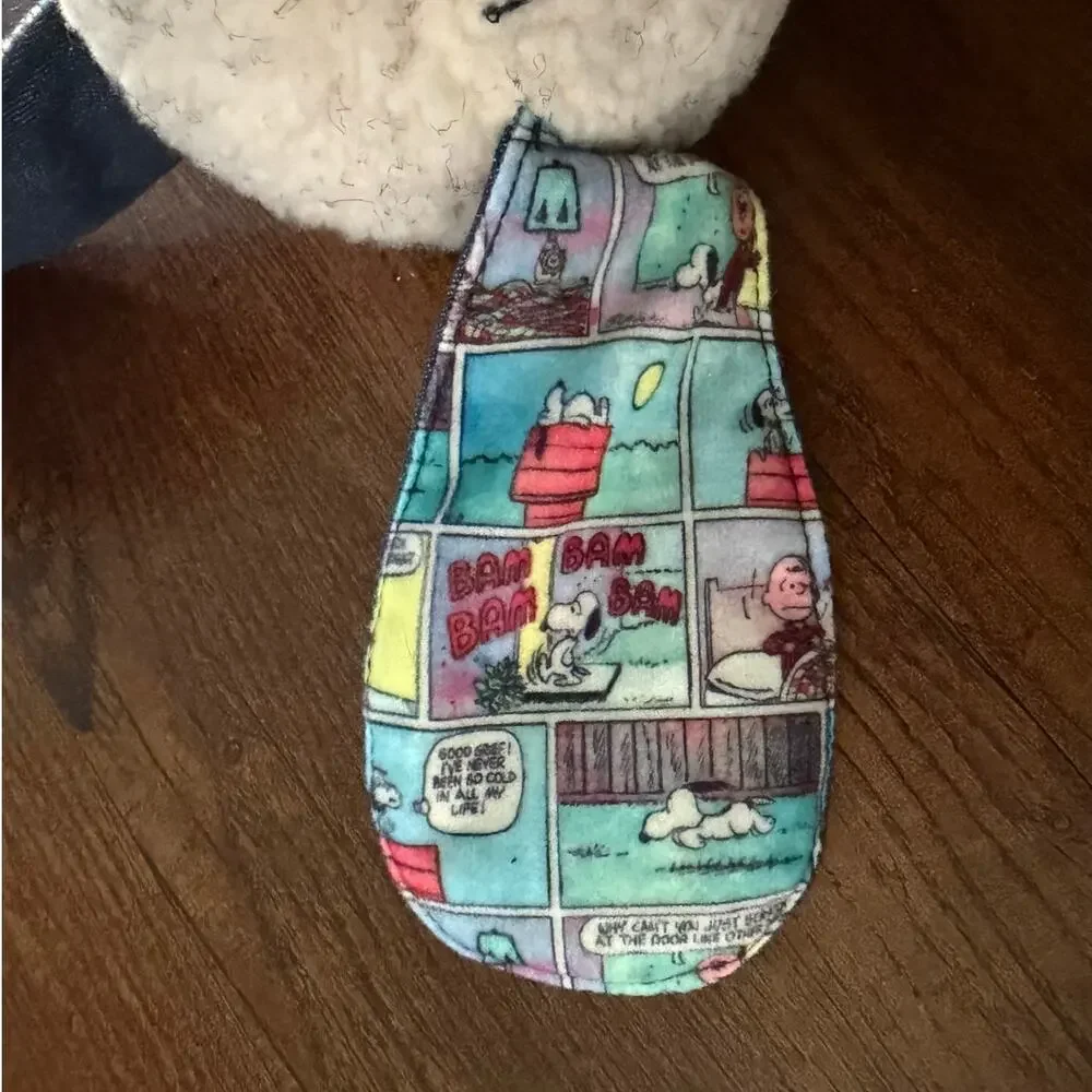 Hallmark Peanuts SNOOPY Plush Denim & Comic Strip EARS RARE NWT